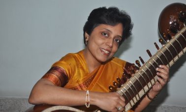 Mita Nag playing the Sitar