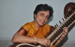 Mita Nag playing the Sitar